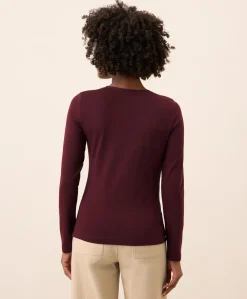 Women Pact Organic Luxe Stretch Jersey Slim Long Sleeve Tee