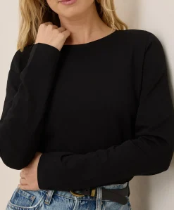 Women Pact Organic Luxe Stretch Jersey Slim Long Sleeve Tee