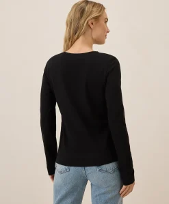 Women Pact Organic Luxe Stretch Jersey Slim Long Sleeve Tee