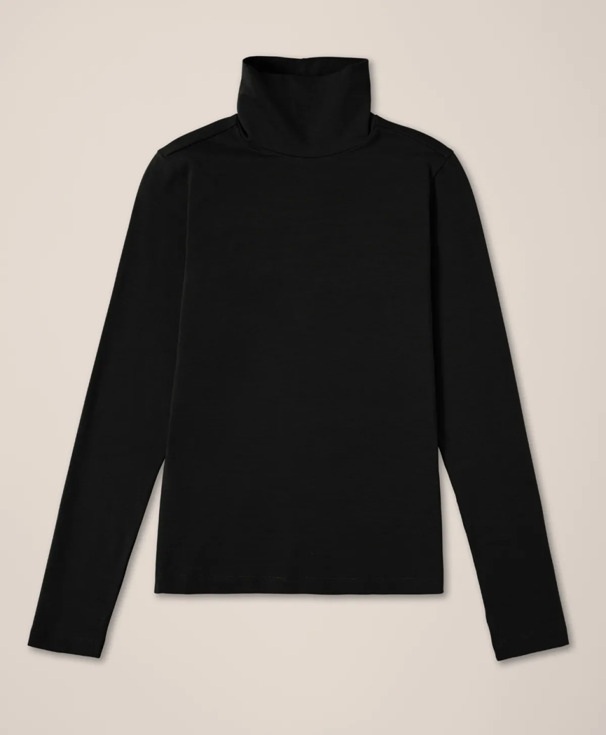 Women Pact Organic Luxe Stretch Jersey Slim Turtleneck