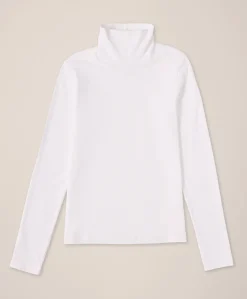 Women Pact Organic Luxe Stretch Jersey Slim Turtleneck