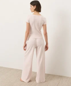 Women Pact Organic Pointelle Wide Leg Pant