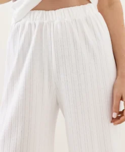 Women Pact Organic Pointelle Wide Leg Pant