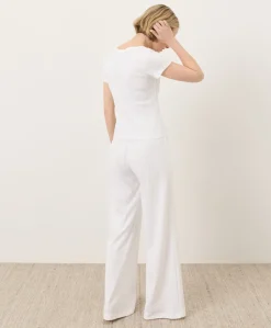 Women Pact Organic Pointelle Wide Leg Pant