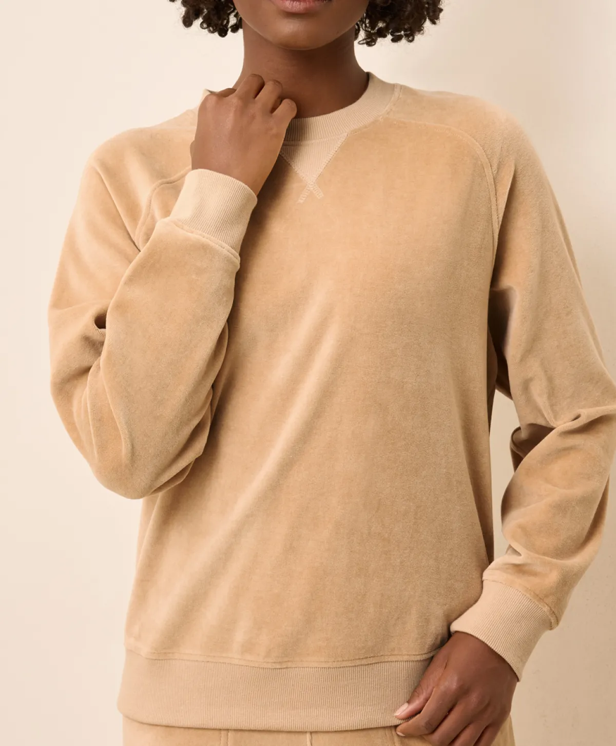 Women Pact Organic Pure Velour Crew Sweatshirt