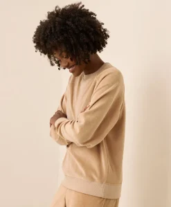 Women Pact Organic Pure Velour Crew Sweatshirt