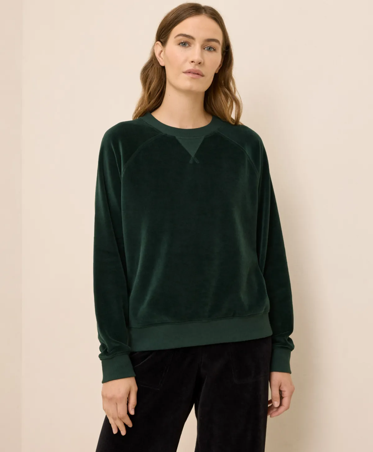 Women Pact Organic Pure Velour Crew Sweatshirt
