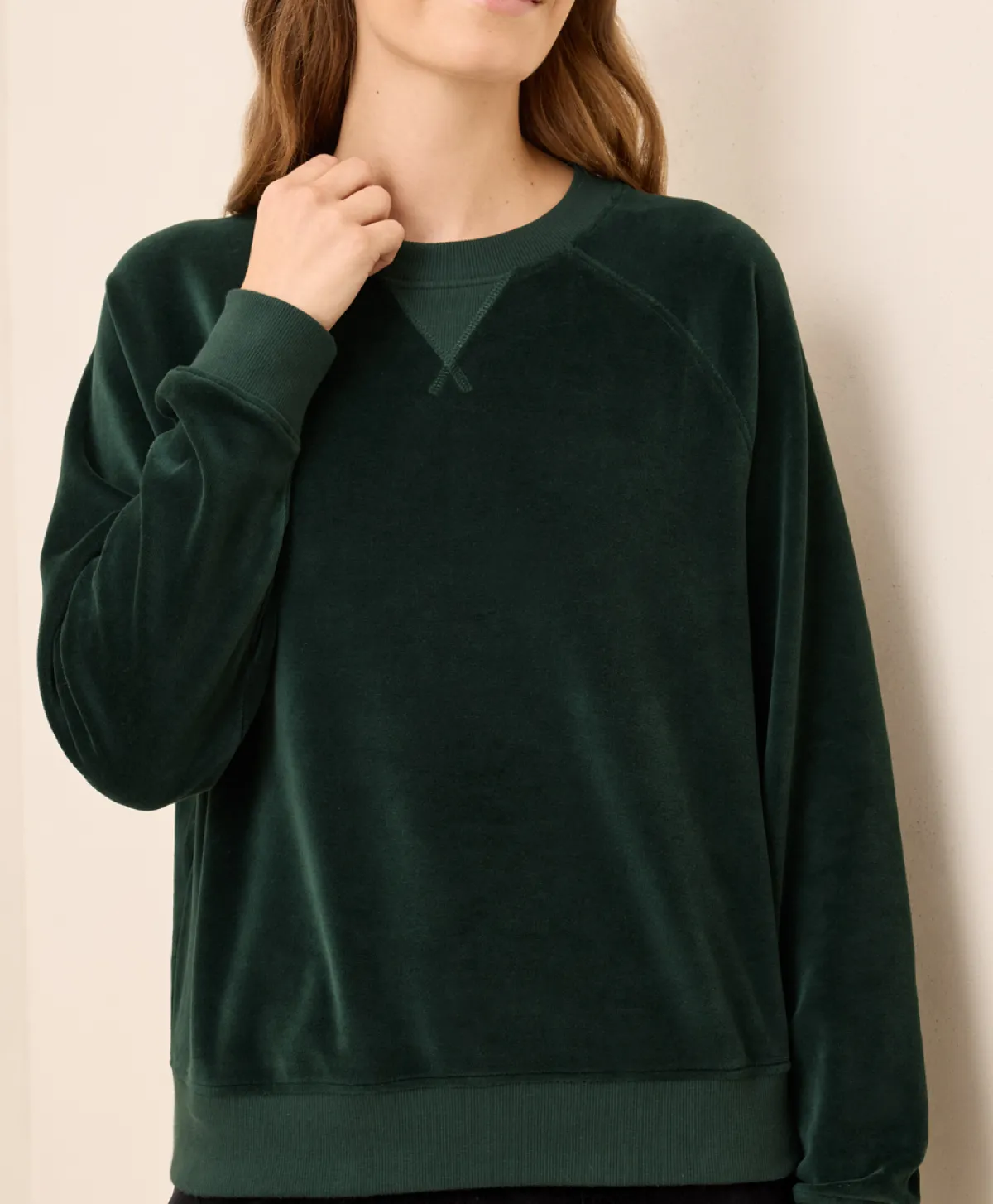 Women Pact Organic Pure Velour Crew Sweatshirt