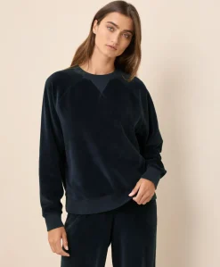 Women Pact Organic Pure Velour Crew Sweatshirt