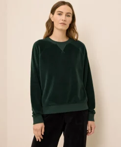 Women Pact Organic Pure Velour Crew Sweatshirt