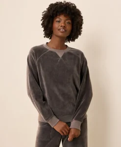 Women Pact Organic Pure Velour Crew Sweatshirt