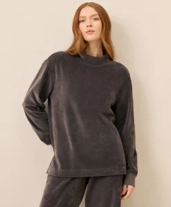 Women Pact Organic Pure Velour Mock Tunic