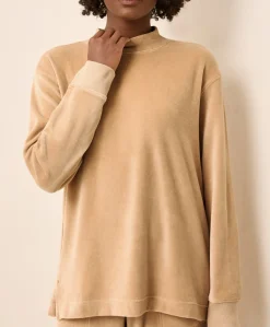 Women Pact Organic Pure Velour Mock Tunic