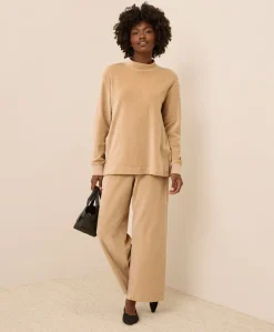 Women Pact Organic Pure Velour Mock Tunic