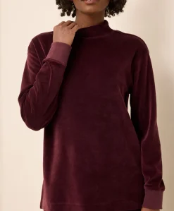 Women Pact Organic Pure Velour Mock Tunic