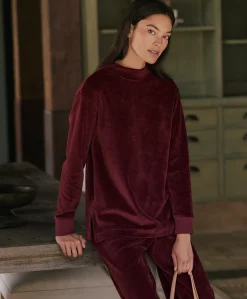 Women Pact Organic Pure Velour Mock Tunic