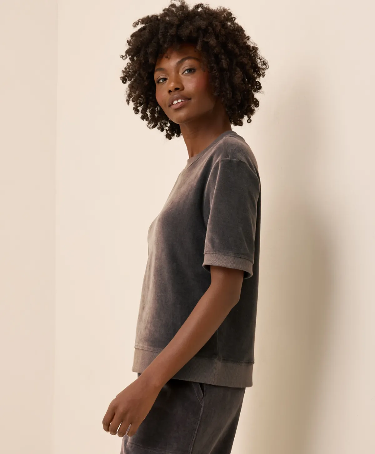Women Pact Organic Pure Velour Sweatshirt Tee