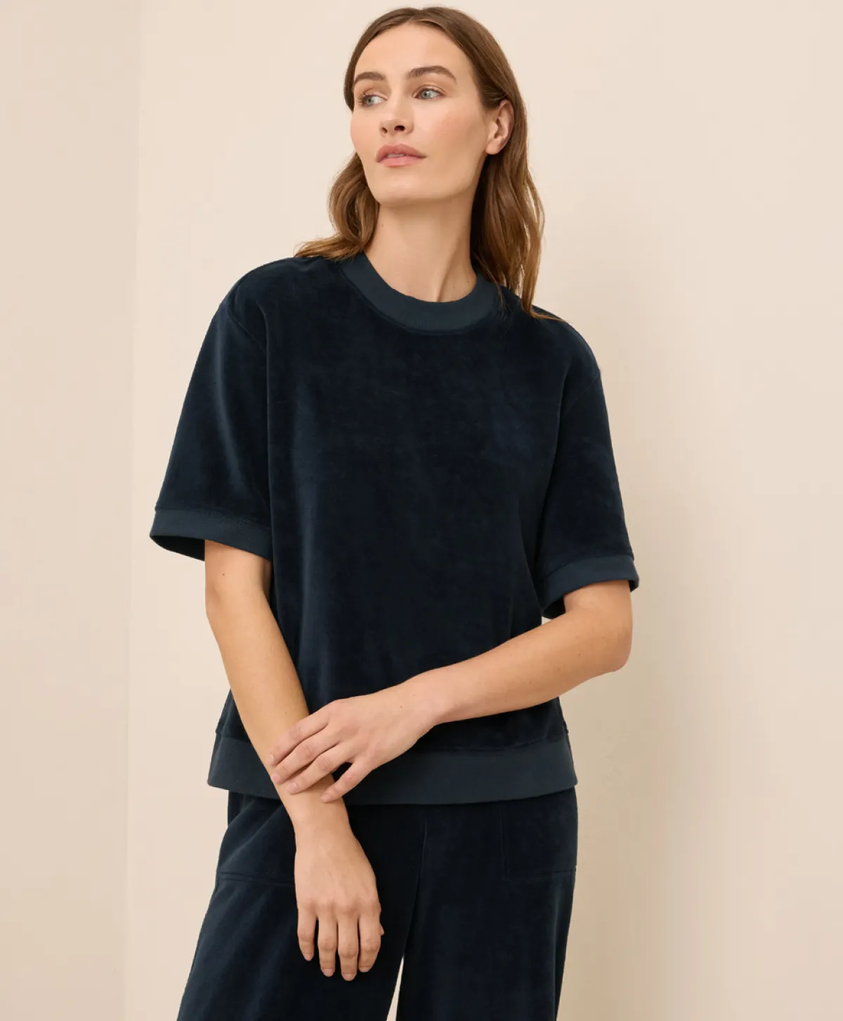 Women Pact Organic Pure Velour Sweatshirt Tee