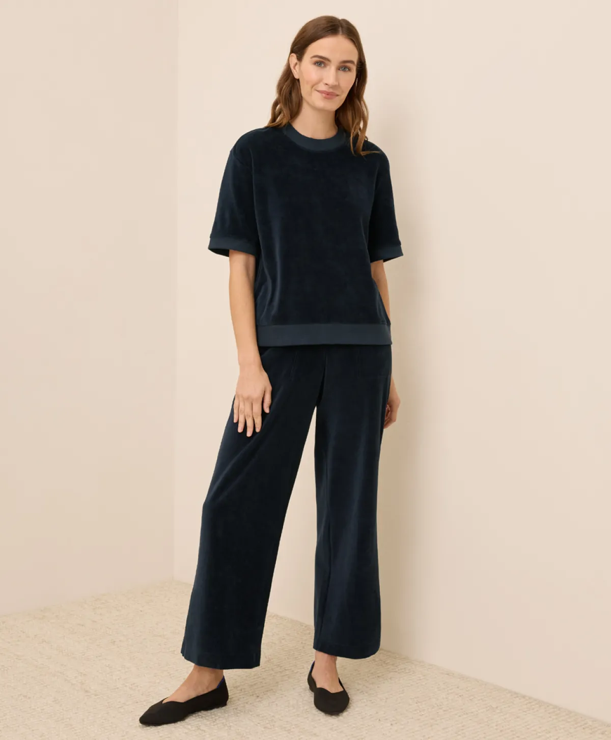 Women Pact Organic Pure Velour Sweatshirt Tee