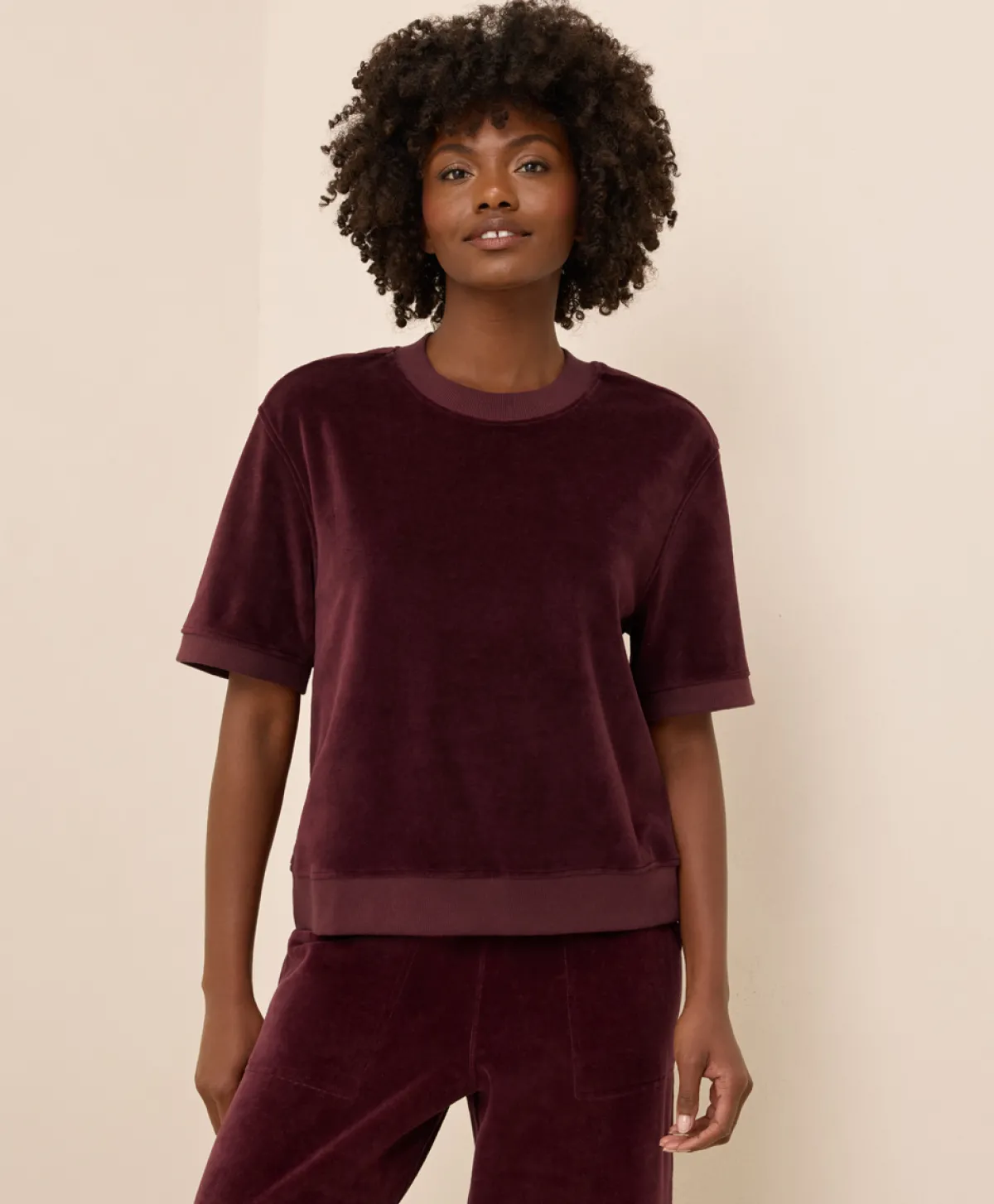 Women Pact Organic Pure Velour Sweatshirt Tee