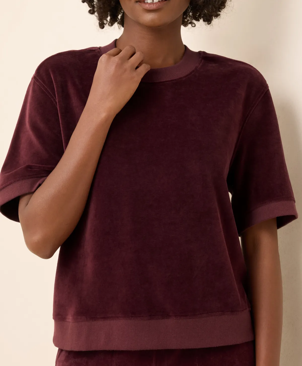Women Pact Organic Pure Velour Sweatshirt Tee
