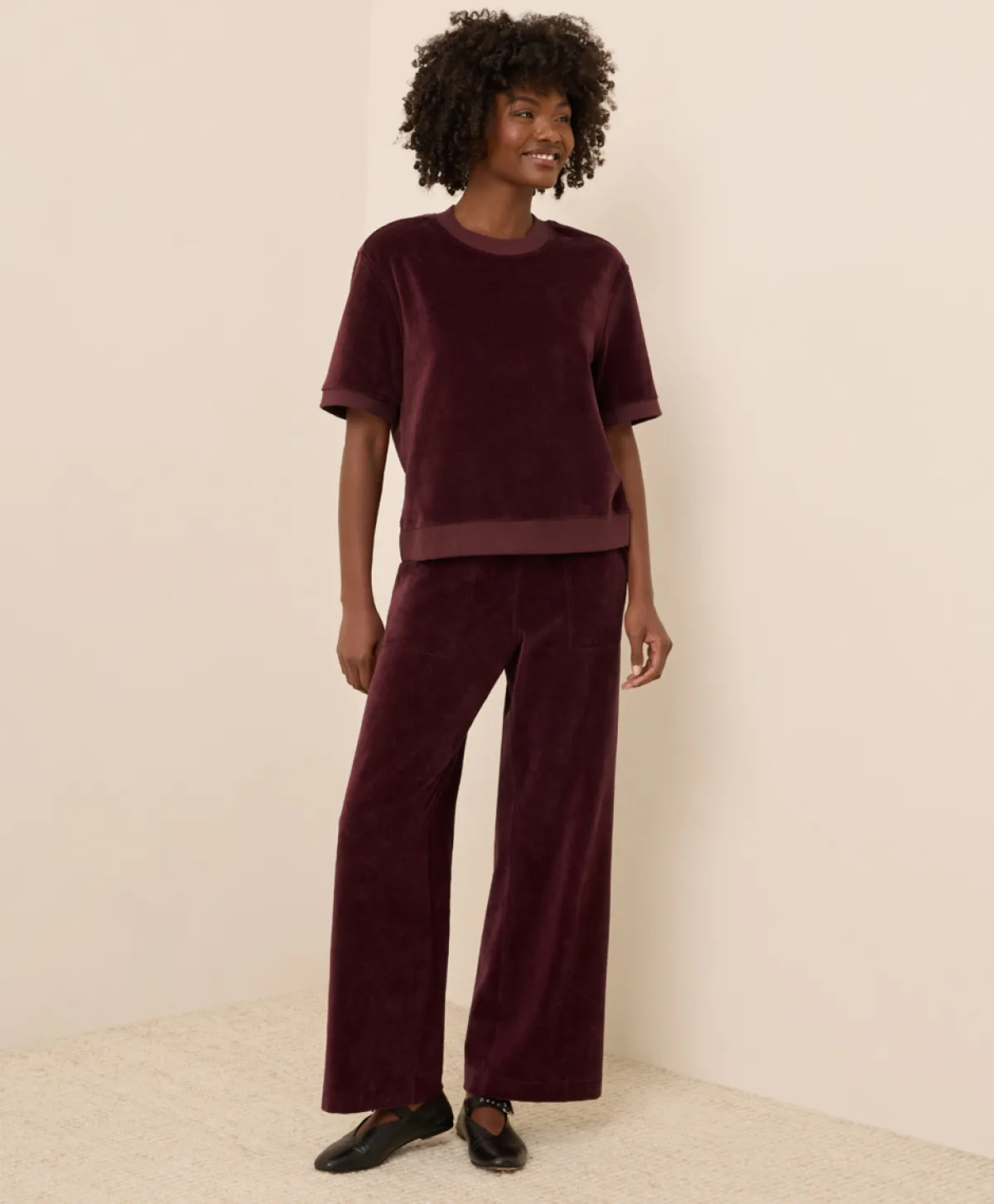 Women Pact Organic Pure Velour Sweatshirt Tee