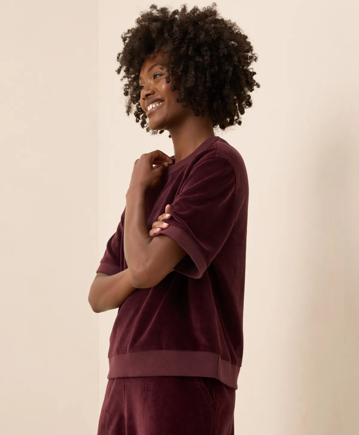 Women Pact Organic Pure Velour Sweatshirt Tee