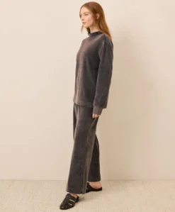 Women Pact Organic Pure Velour Wide Leg Pant