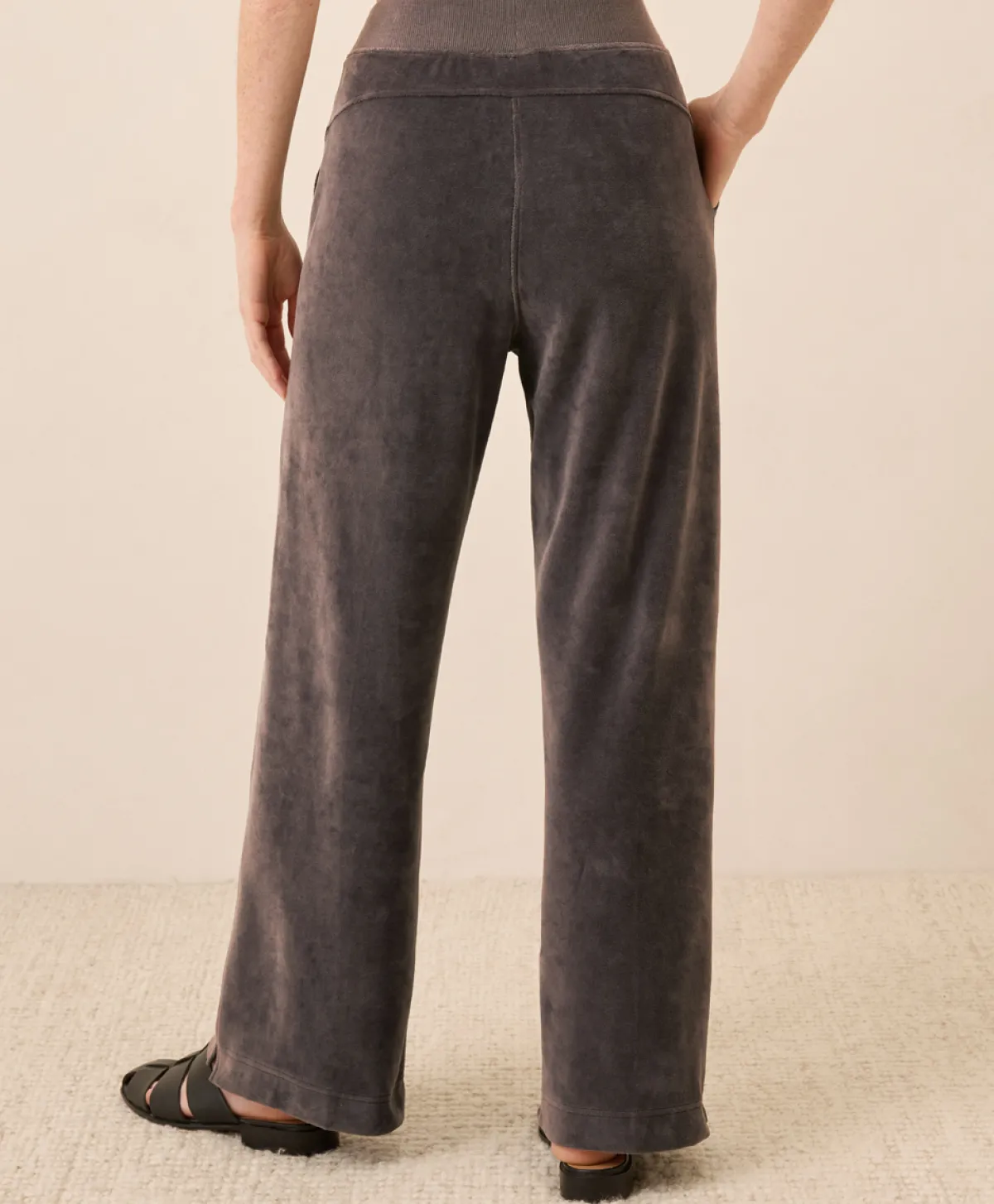 Women Pact Organic Pure Velour Wide Leg Pant