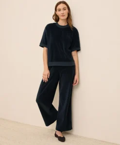 Women Pact Organic Pure Velour Wide Leg Pant