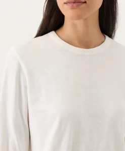 Women Pact Organic Soft-Slub Essential Crewneck Long Sleeve Tee