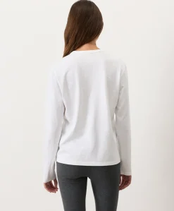 Women Pact Organic Soft-Slub Essential Crewneck Long Sleeve Tee