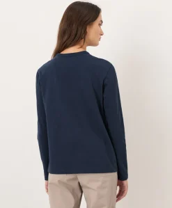 Women Pact Organic Soft-Slub Essential Crewneck Long Sleeve Tee