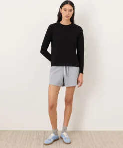 Women Pact Organic Soft-Slub Essential Crewneck Long Sleeve Tee
