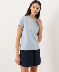 Women Pact Organic Soft-Slub Essential Crewneck Tee