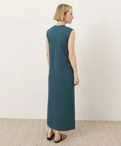 Women Pact Organic Soft-Slub Essential Easy Muscle Tee Maxi Dress