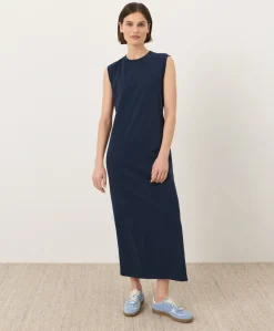 Women Pact Organic Soft-Slub Essential Easy Muscle Tee Maxi Dress
