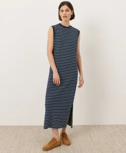 Women Pact Organic Soft-Slub Essential Easy Muscle Tee Maxi Dress