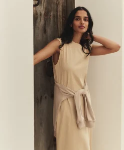 Women Pact Organic Soft-Slub Essential Easy Muscle Tee Maxi Dress