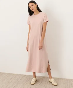 Women Pact Organic Soft-Slub Essential Easy Tee Maxi Dress