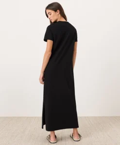 Women Pact Organic Soft-Slub Essential Easy Tee Maxi Dress