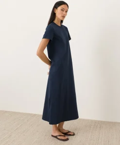Women Pact Organic Soft-Slub Essential Easy Tee Maxi Dress