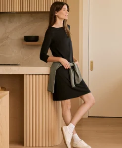 Women Pact Organic Softspun Boat Neck Dress