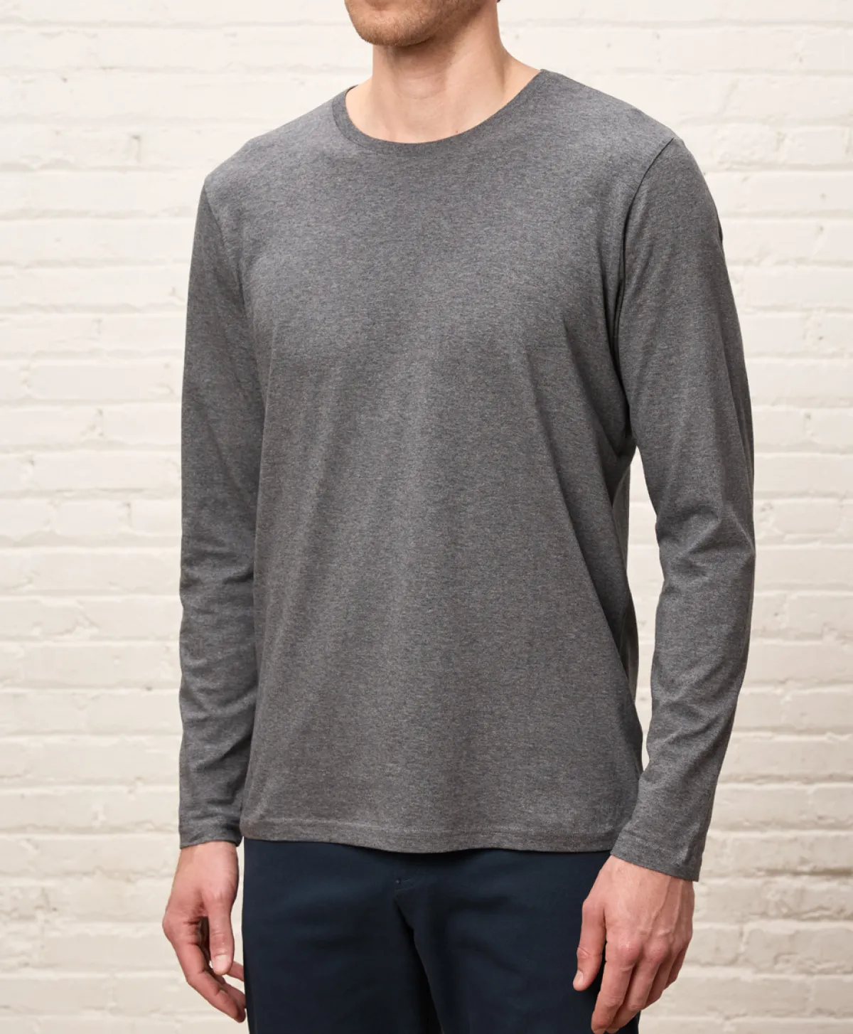 Pact Organic Softspun Essential Crewneck Long Sleeve Tee