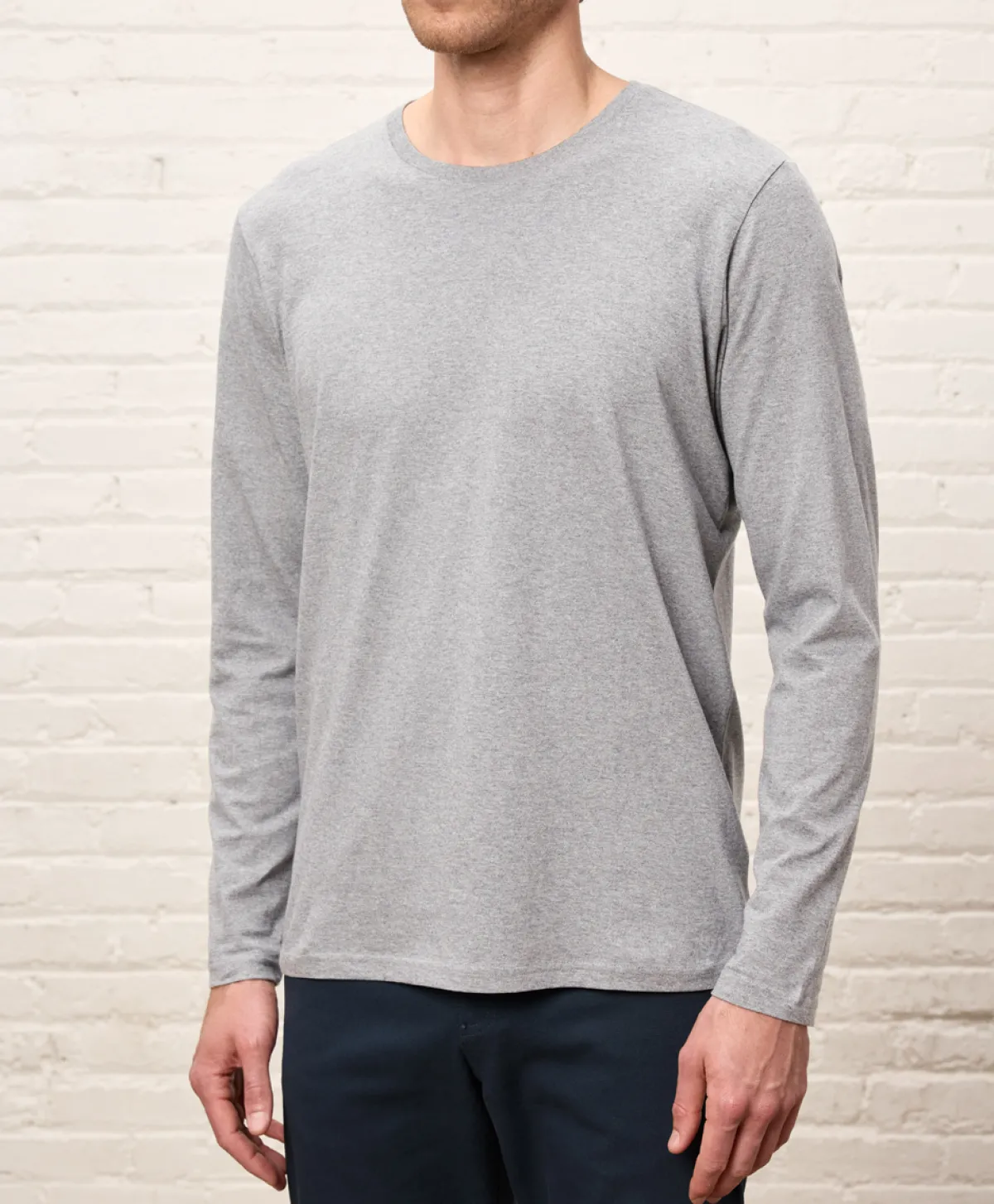 Pact Organic Softspun Essential Crewneck Long Sleeve Tee