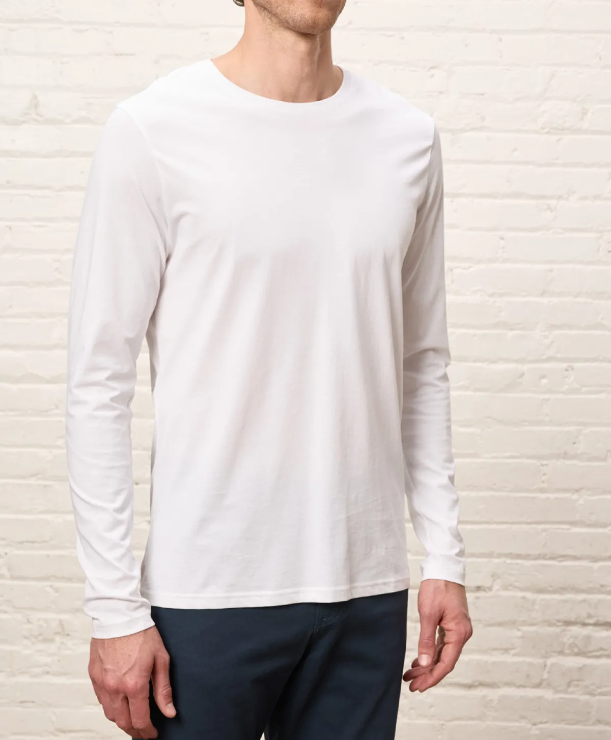 Pact Organic Softspun Essential Crewneck Long Sleeve Tee
