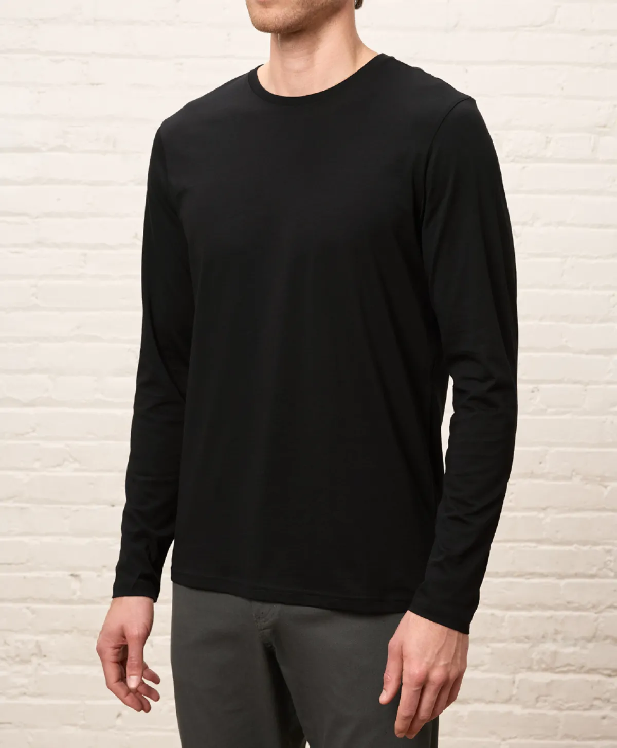 Pact Organic Softspun Essential Crewneck Long Sleeve Tee