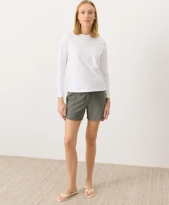 Women Pact Organic Softspun Essential Crewneck Long Sleeve Tee