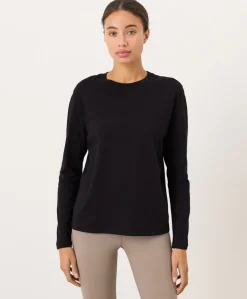 Women Pact Organic Softspun Essential Crewneck Long Sleeve Tee