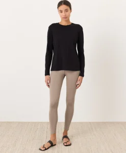 Women Pact Organic Softspun Essential Crewneck Long Sleeve Tee